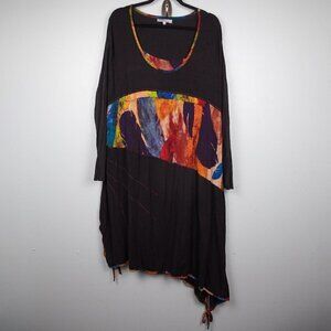 Maille Girls Paris black asymmetrical dress-36